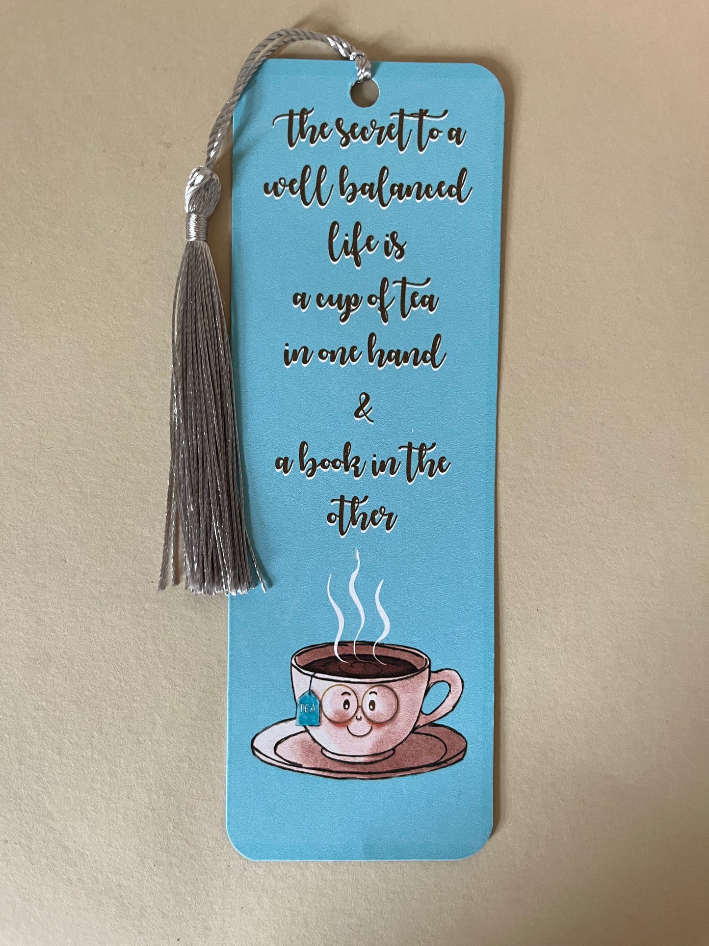 Tea cup bookmark