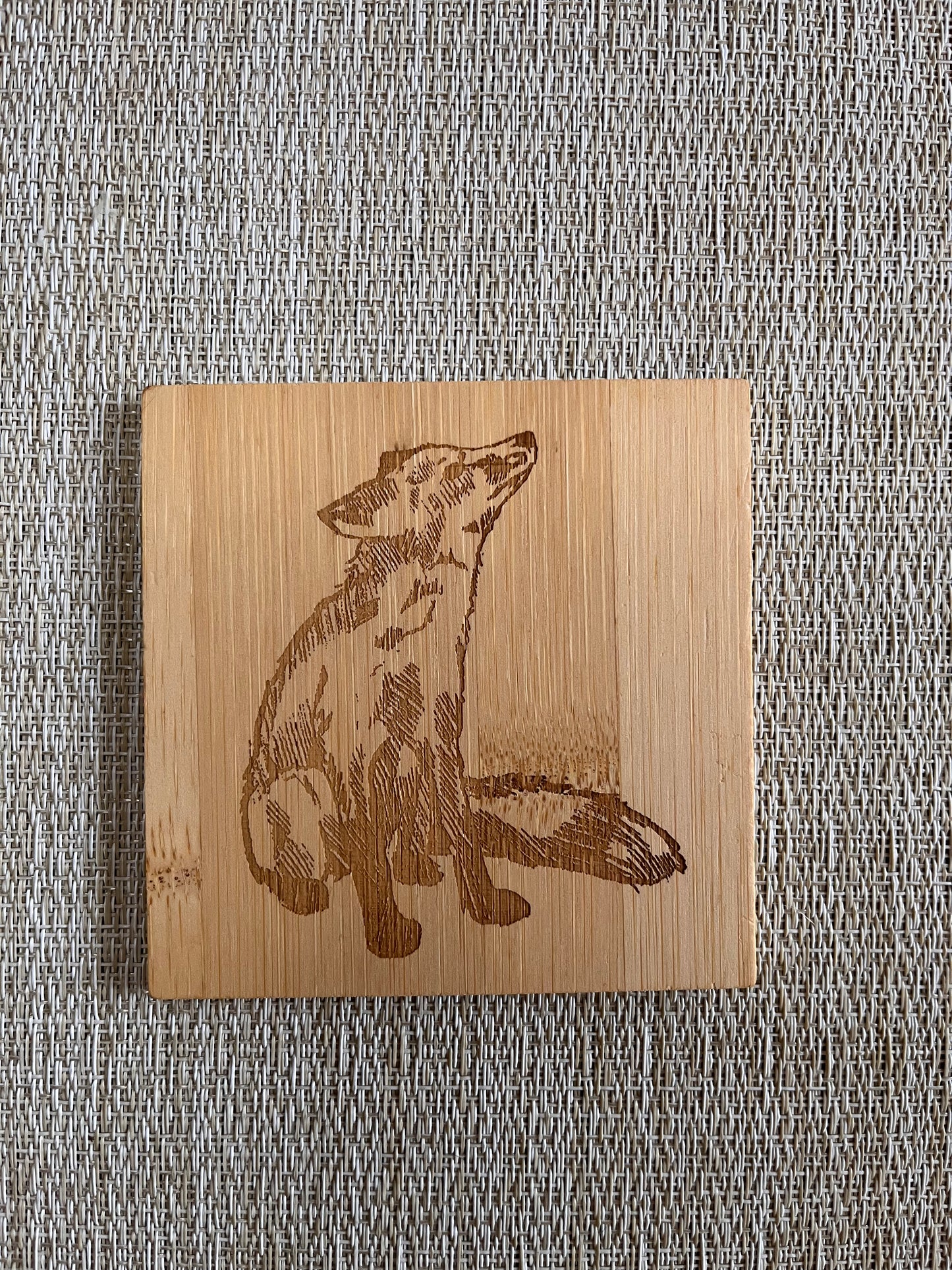 Wooden Coaster set of 6 with holder
