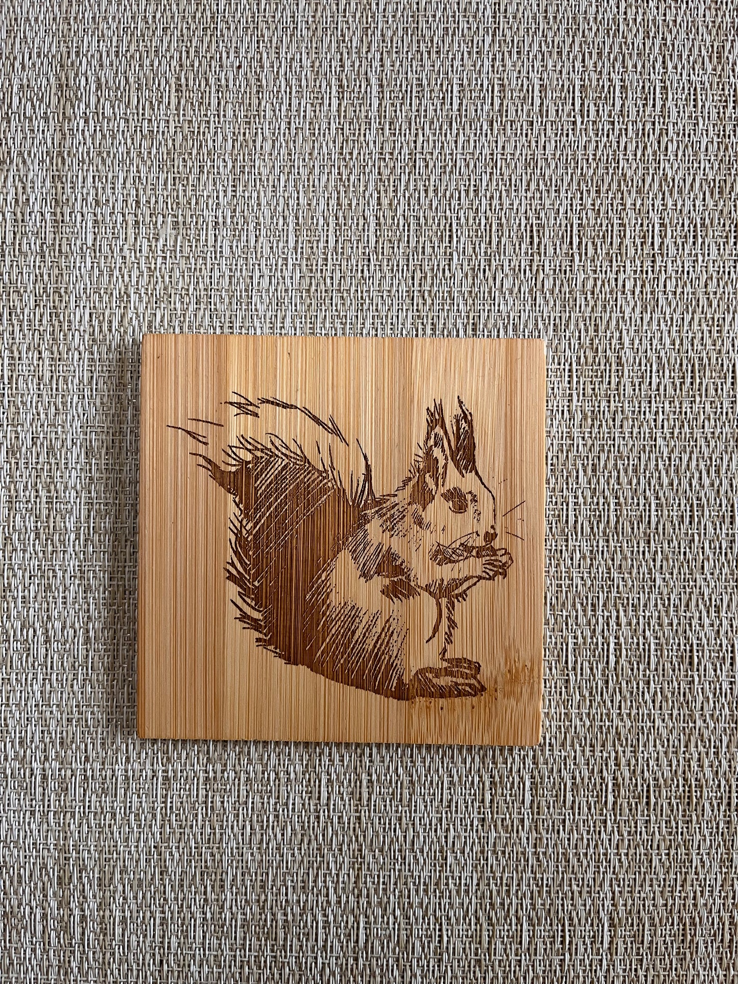 Wooden Coaster set of 6 with holder