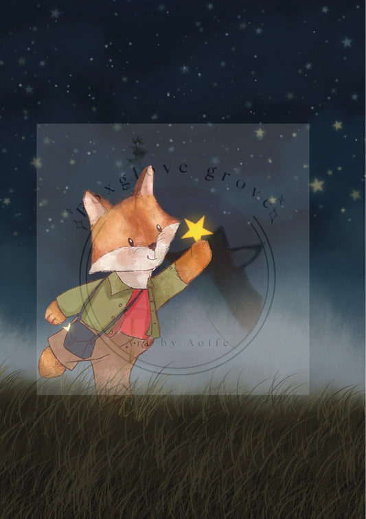 Rusty the Fox catching shooting stars