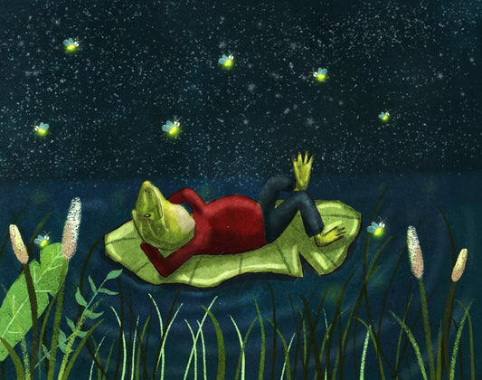 Fizwig the Frog Stargazing