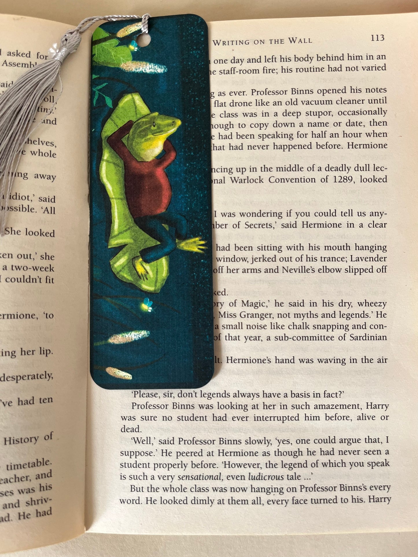 Fizwig frog bookmark