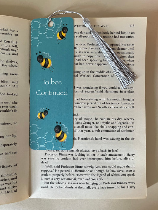 To bee continued bookmark