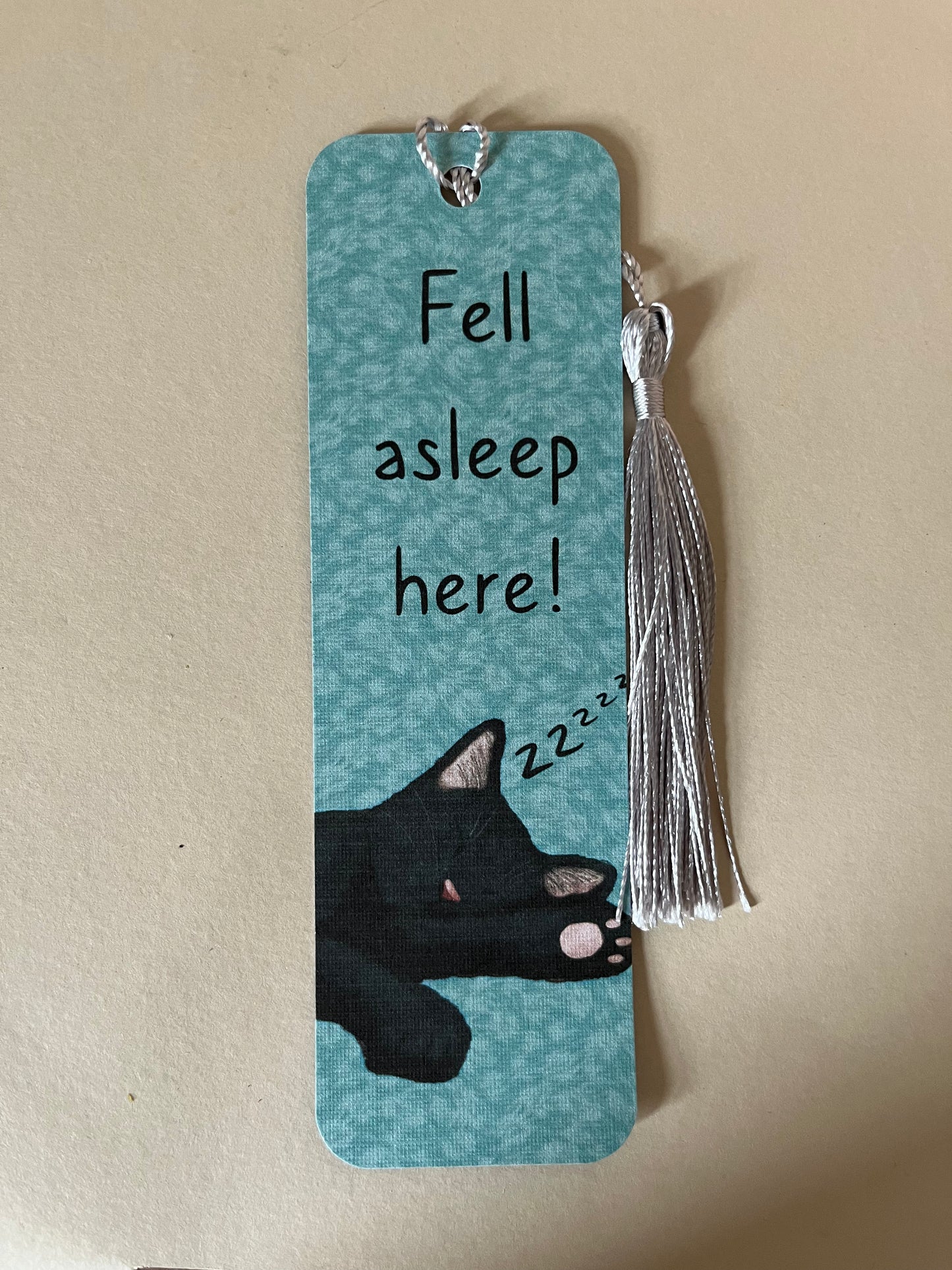 Sleepy cat bookmark