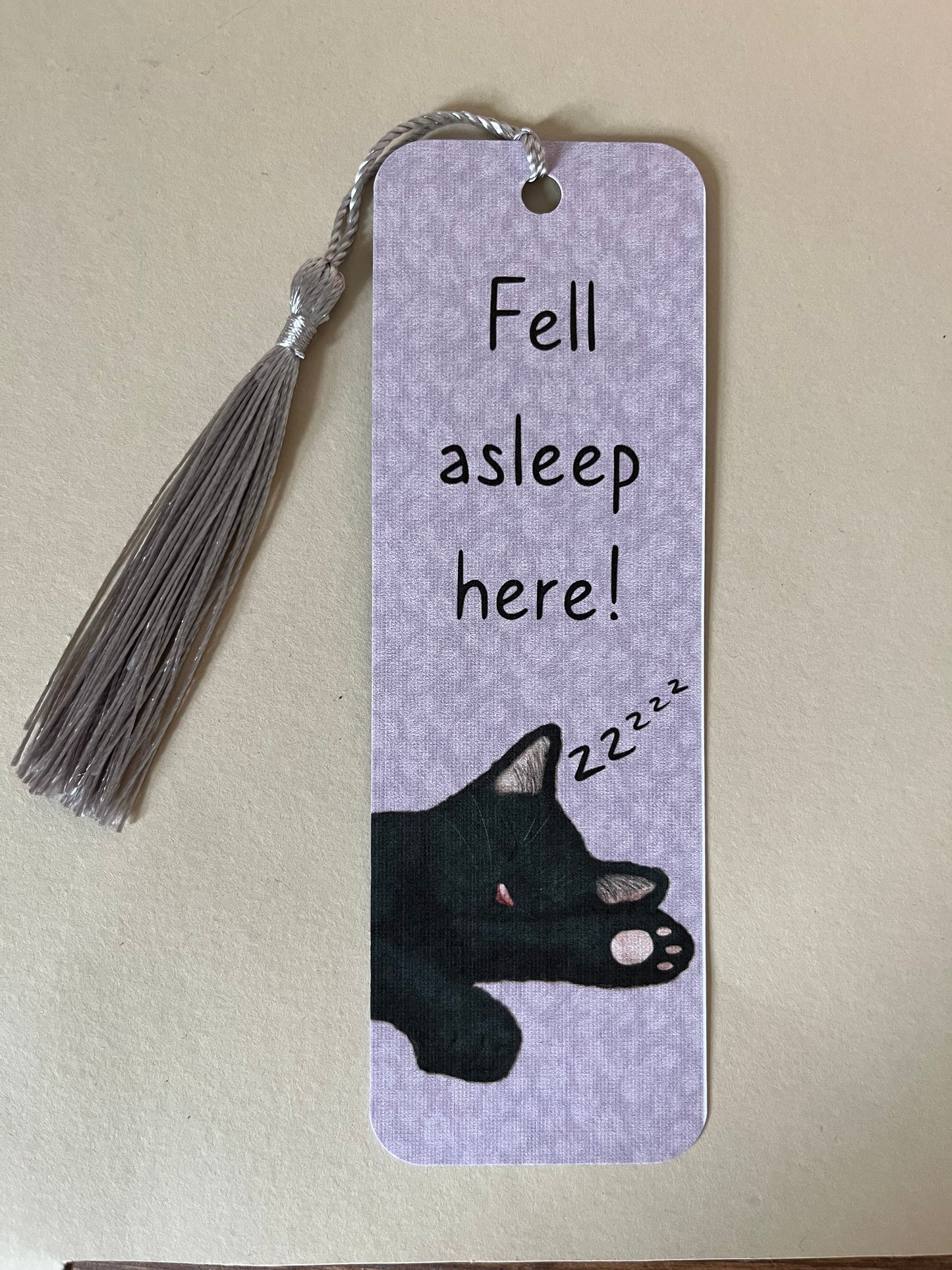 Sleepy cat bookmark