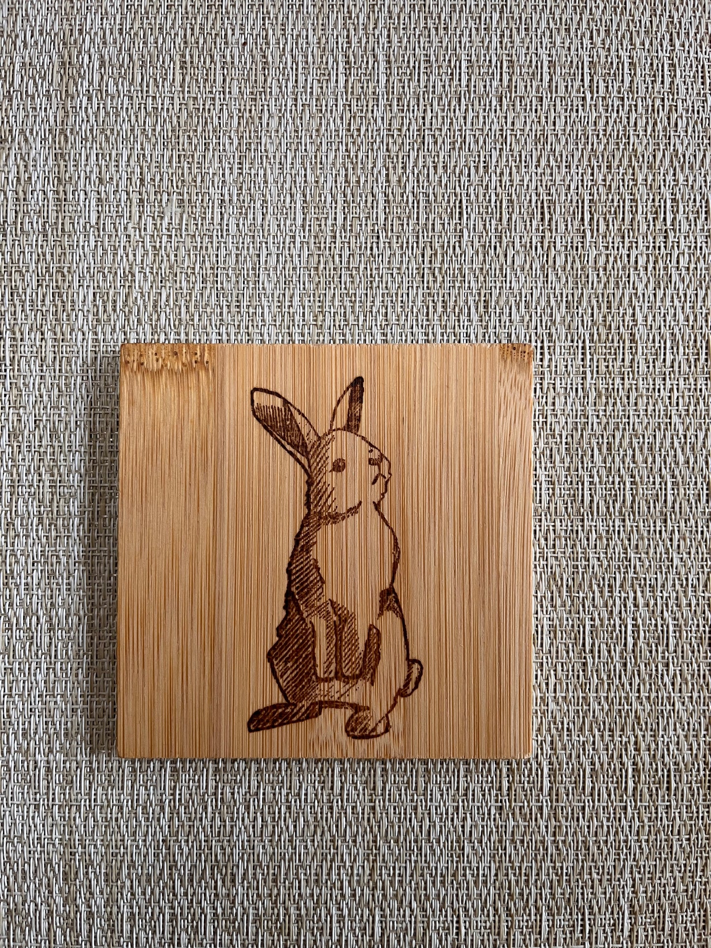 Wooden Coaster set of 6 with holder